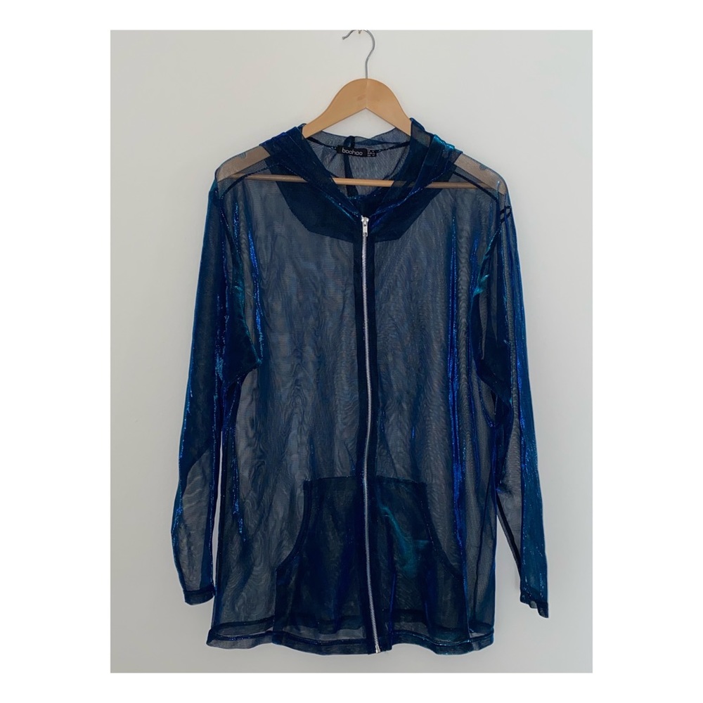 Iridescent Mesh Festival Hoodie